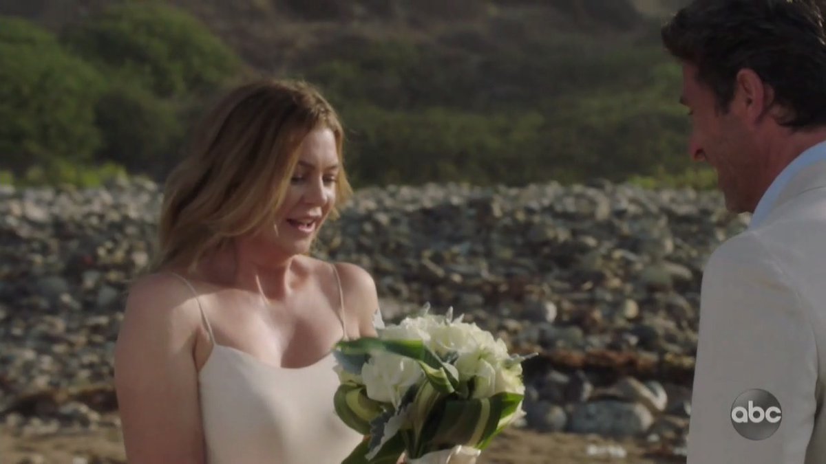 Someone sedate us, they finally got their wedding. ♥️#GreysAnatomy