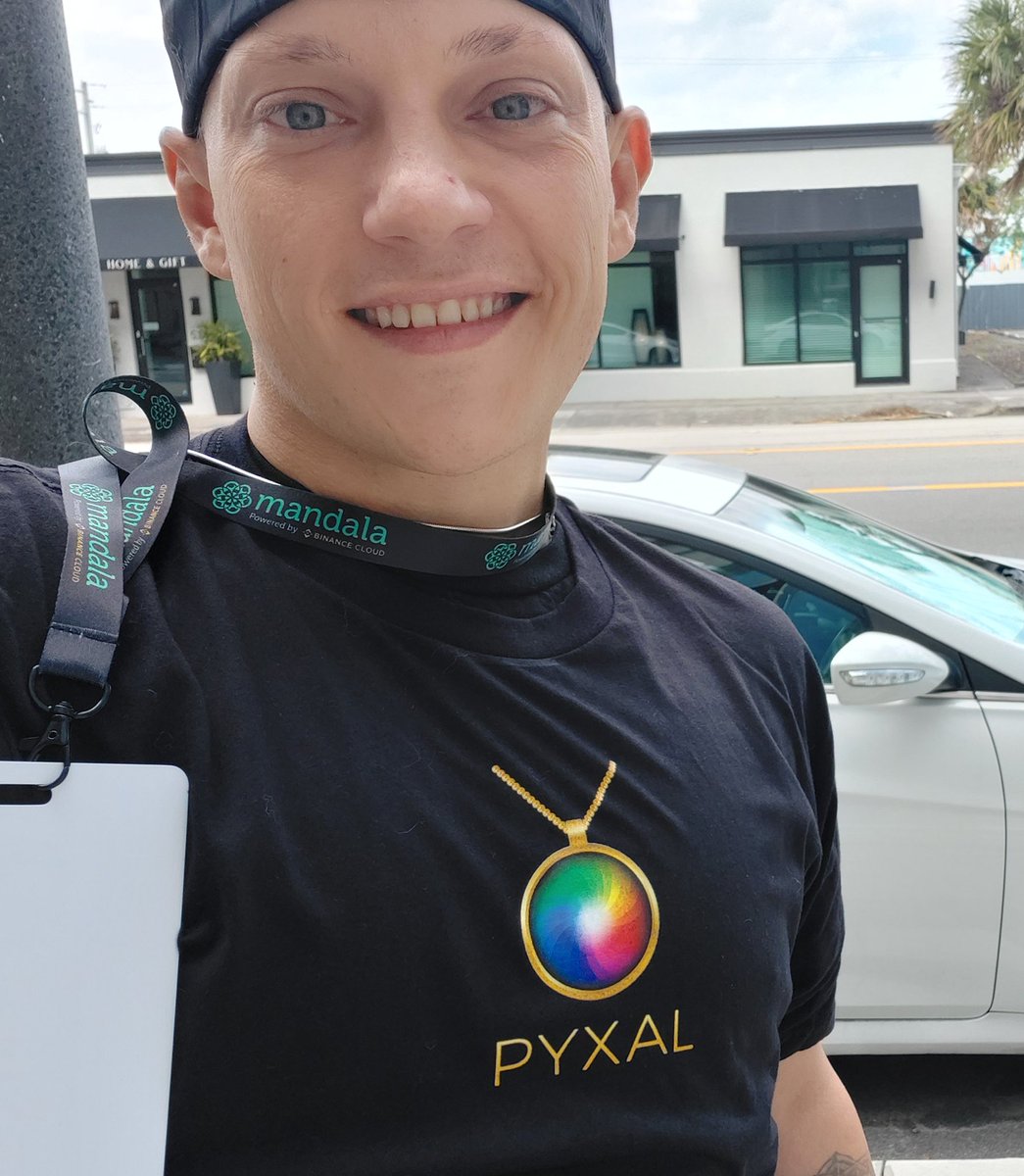 PyxalPendant's tweet photo. Out here in Miami at the Miami Crypto Experience. If you see us, say hey!! https://t.co/Cb3Z0JBH5I