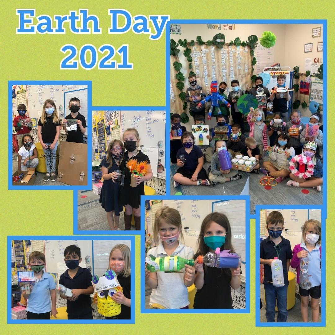 First graders Earth Day projects