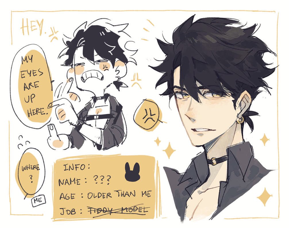 When you make an OC purely for looks so i offer you nothing about him ✨✨ #otakupup 