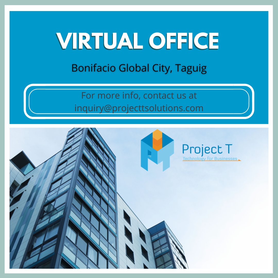 projtsolutions's tweet image. Iif you have a #business to launch and need a place to do so, reach out to our sales team and inquire about our AMAZING Virtual Office Promo!
sales@projecttsolutions.com 
#VirtualOffice #Workspace #Promo #Amazing #BetterThingsAhead #ProjectT
