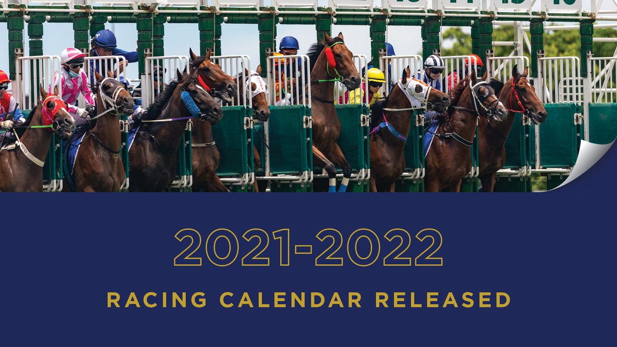 Clear your schedules, our 2021/22 Thoroughbred Race Calendar is here! Race goers have nine weekend race days and two public holiday events to look forward to for the 2021/22 season. Check it out 👉 bit.ly/2021-22-Season…