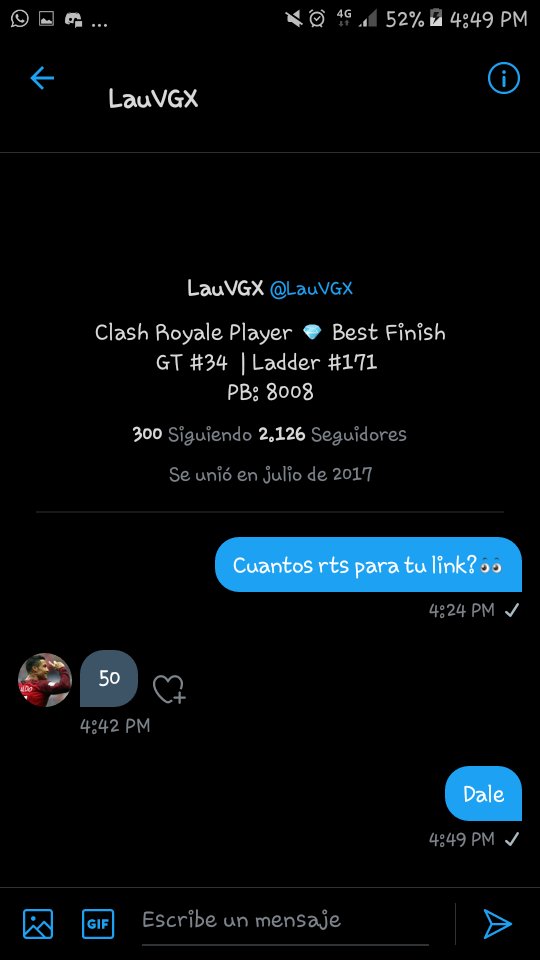 50rts para que <a href="/LauVGX/">LauVGX</a> me pase link porfavor😳

Folow+🔃=Folow👉👈