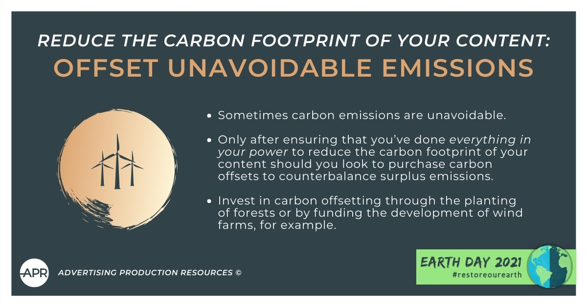 (Tip 5 of 5) Some carbon emissions are unavoidable in content creation. What does your brand do to offset the impact of surplus carbon emissions?

#earthday #restoreourearth #sustainability