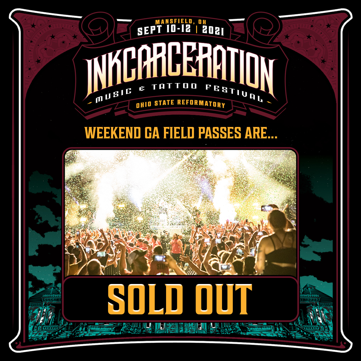 Incarceration Fest Tickets Dreaming Arcadia