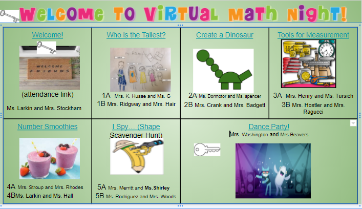 DewdropLaura's tweet image. We had such a fantastic time at our Virtual Math Night! Math is fun EVERYWHERE and ANYWHERE! @RRESColts #CCSK5Math