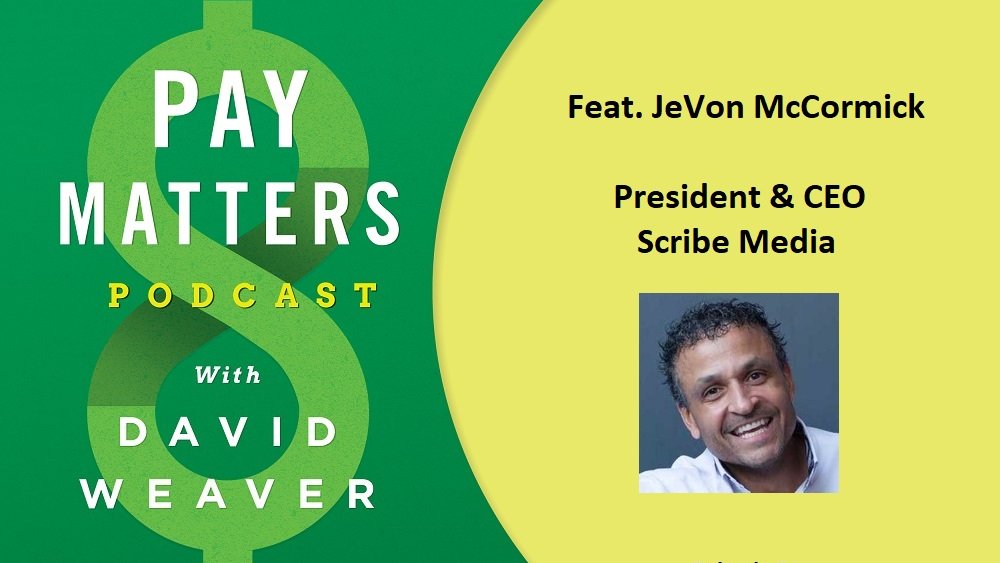 DavidWeaverCOMP's tweet image. You have to listen to the riveting and powerful discussion with JeVon "JT" McCormick CEO at @scribemediaco bit.ly/3rw5rHS on the @PayMattersBook Podcast #hr #leadership #compensation
