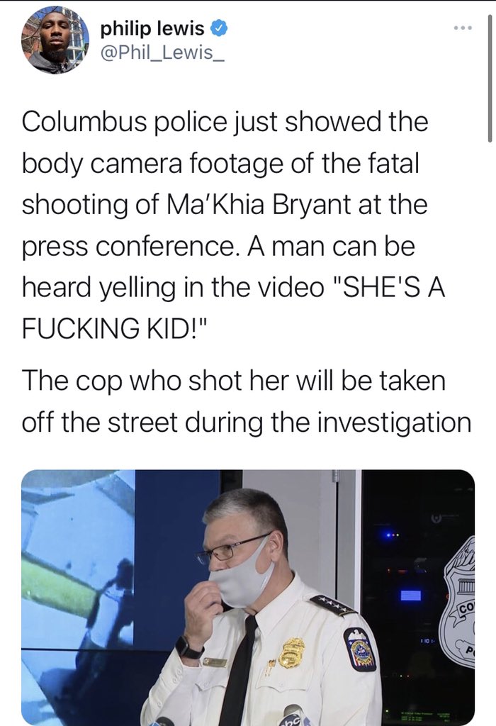 I don’t know how you can watch the video and have these be the details that stand out to you if what you’re concerned about is whether or not the officer did the right thing.  @DLamontJenkins  @rolandmcs  @Phil_Lewis_