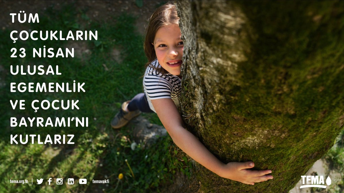 Tüm Çocukların 23 Nisan Ulusal Egemenlik ve Çocuk Bayramı'nı Kutlarız! 🇹🇷🎉 #23Nisan #23NisanUlusalEgemenlikveÇocukBayramı <a href="/temavakfi/">TEMA Vakfı</a>