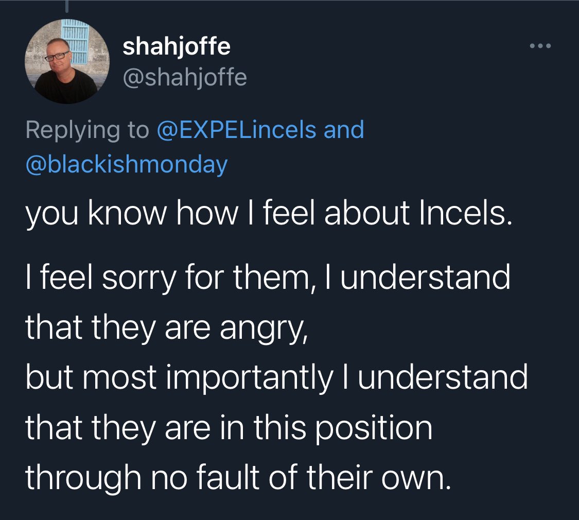 “I feel sorry for them”  #EXPELincels