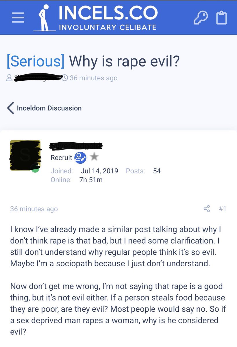 “I feel sorry for them”  #EXPELincels