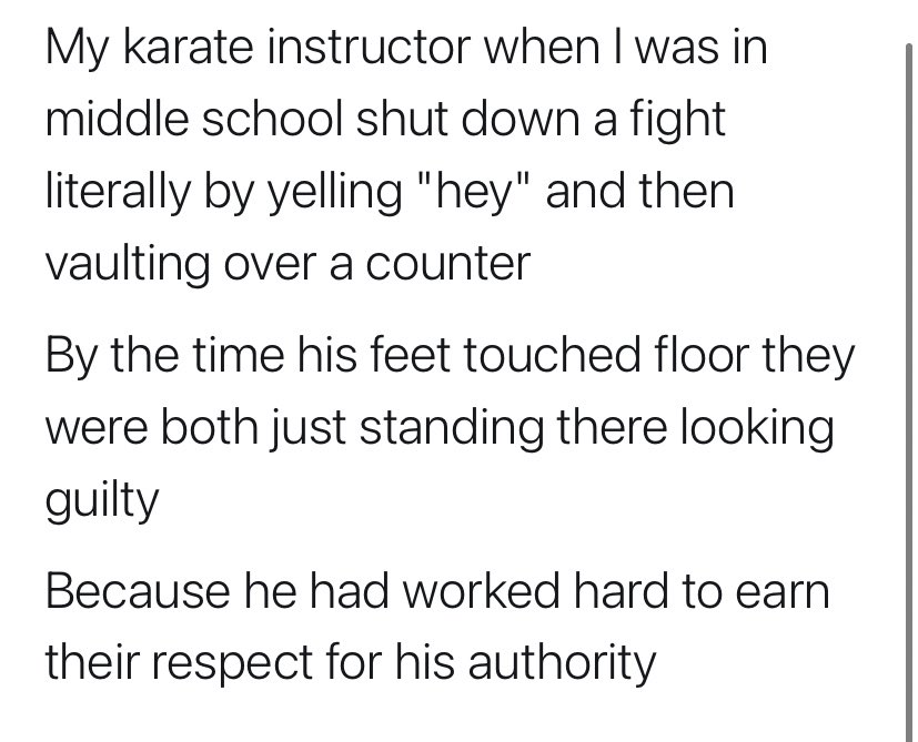 Welp that settles it. Get the karate teachers on the streets.