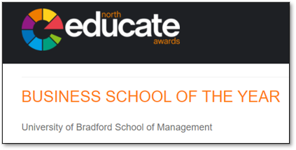 SankarSivarajah's tweet photo. A proud #TeamBradford moment for us all tonight at @UniofBradford. Delighted that @BradManagement is the winner of the @educatenorth  Business School of the Year 2020 Award. This honour goes to our staff, students, and community. Our commitment to excellence. #educatenorth https://t.co/2rKw3hZfOo