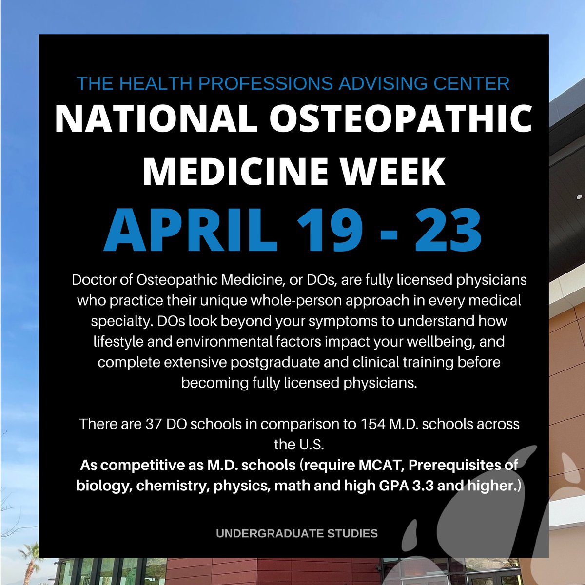 National Osteopathic Medicine Week!