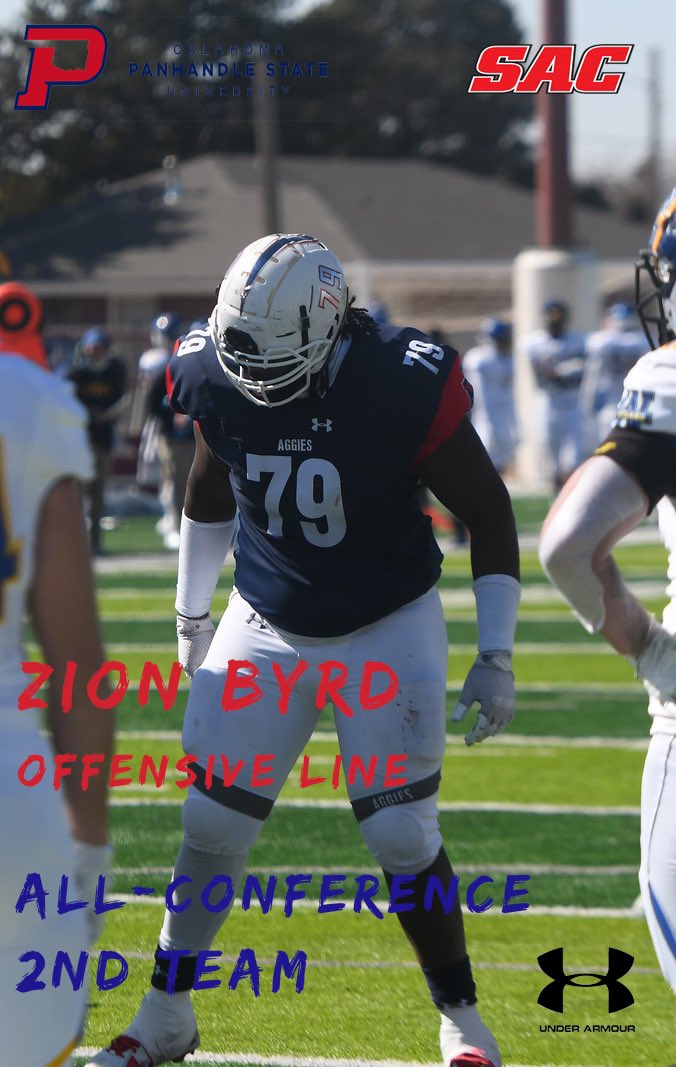 OPSUFootball's tweet photo. 🚨ALL-CONFERENCE 🚨 
ZION BYRD 🦍 https://t.co/bnMk1T2x2L