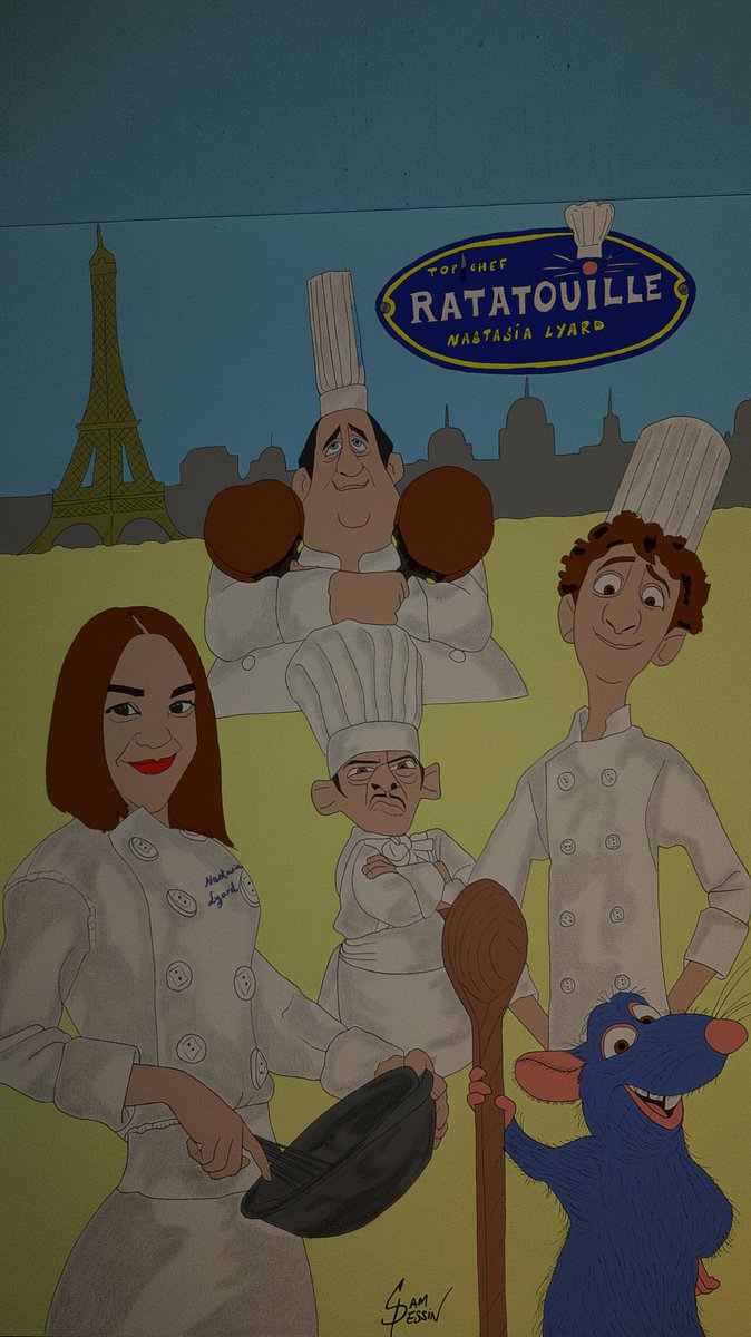 Nouveau projet terminé! <a href="/NastasiaLyard/">nastasia lyard</a> candidate Top chef dans les cuisines de <a href="/ratatouille/">chef</a> <a href="/TopchefM6/">Top Chef M6</a> <a href="/MichelSarran1/">Michel Sarran</a> <a href="/Chef_Etchebest/">Philippe Etchebest</a> <a href="/HeleneDarroze/">Helene Darroze</a> <a href="/david_topchef11/">Chef David Gallienne</a> <a href="/M6Groupe/">Groupe M6</a> #TopChef #TopChefLesGrandsDuels #RATATOUILLE #TopChef2021
