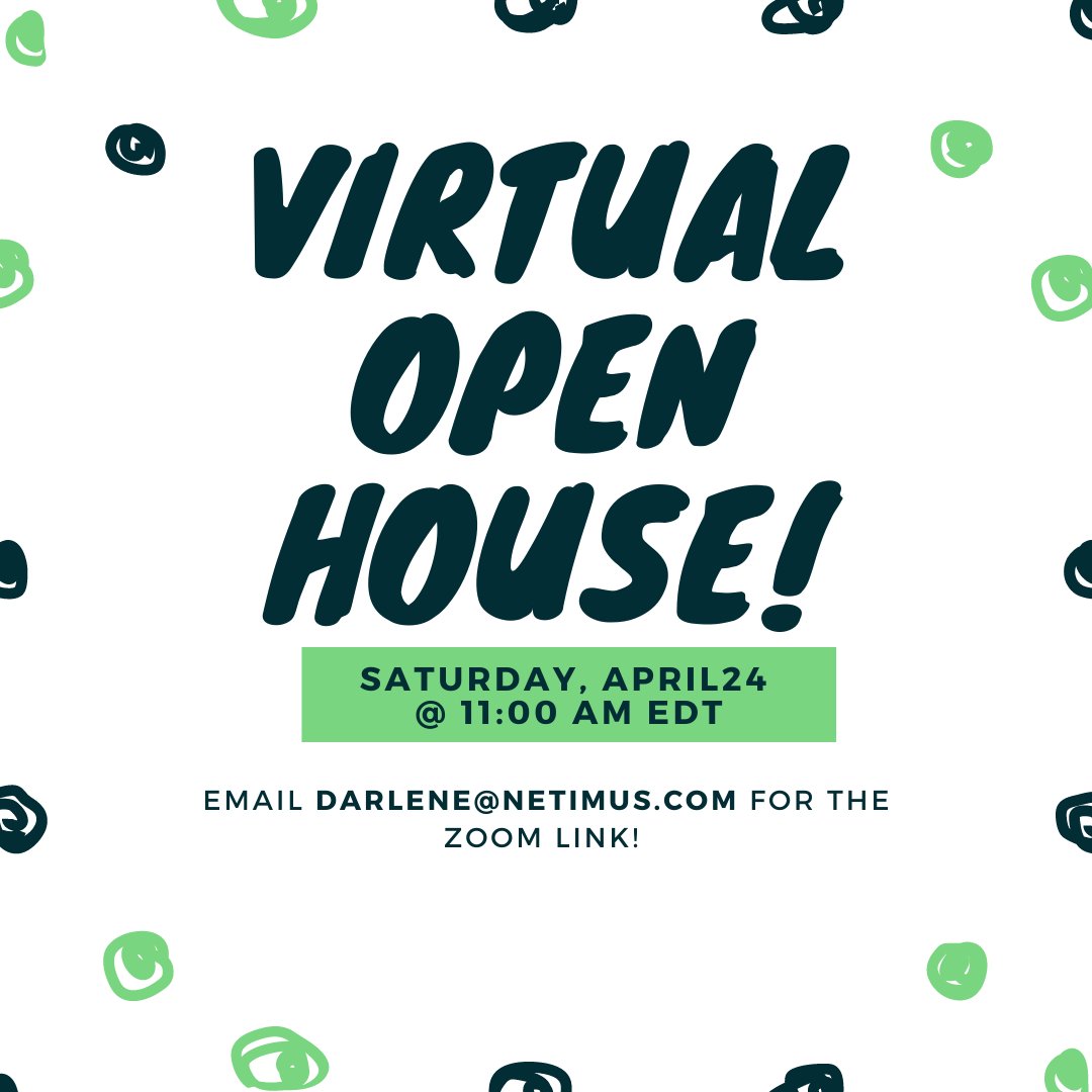 Our next virtual Open House is Saturday, April 24 at 11:00 AM EDT.  We will 'walk' the grounds of beautiful Camp Netimus and answer your questions! Email darlene@netimus.com for the Zoom link. 

#summercamp #summercampforgirls #girlscamp #netimus #campnetimus