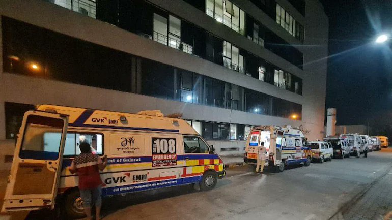 Ambulances lined up with nowhere to go, all hospitals are full