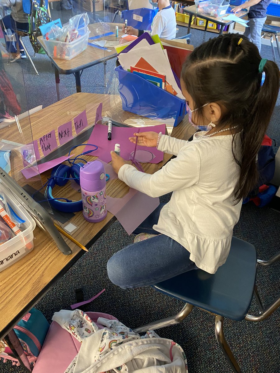 Happy Earth Day! Today we talked about reduce, reuse, and recycle! We then created something new out of scrap paper. Ss made a card, rainbow, paper airplane, and even an envelope! #apsgreen #kwbpride