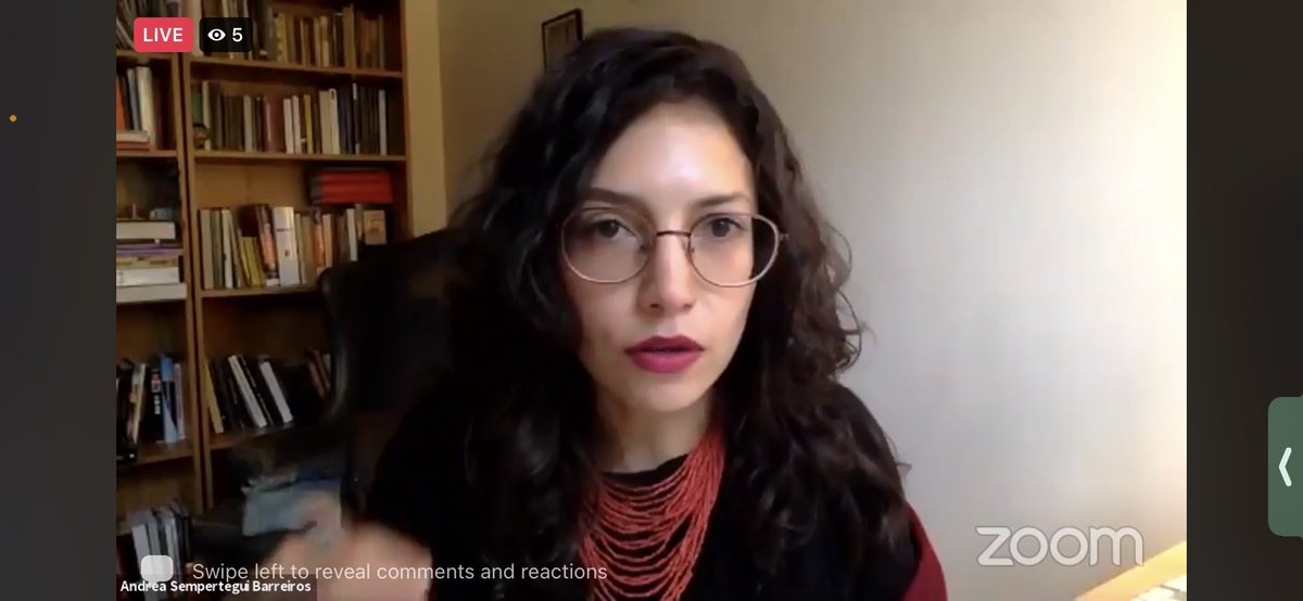 Andrea Sempertegui explica que el levantamiento del 2019 marcó un momento que movimientos feministas mantuvieron su acción en  Quito, específicamente. Si se para Quito, se para toda la nación.