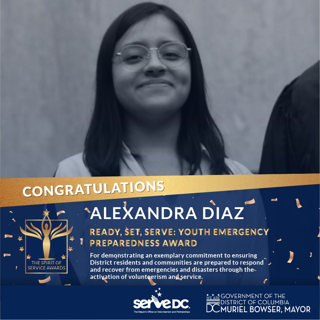 ServeDC's tweet photo. Congratulations, Alexandra and Ben, for displaying service that goes above and beyond the call of duty and making a lasting impact in your community. 

#DoGoodDC https://t.co/wxnsKjUq1y