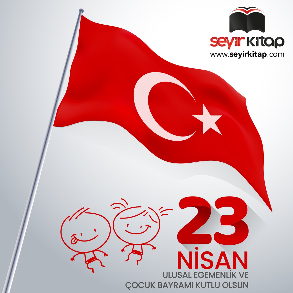SeyirKitap's tweet photo. 23 Nisan - Ulusal Egemenlik ve Çocuk Bayramı Kutlu Olsun.
.
.
#23nisan #23nisanulusalegemenlikveçocukbayramı #23nisanulusalegemenlikveçocukbayramıkutluolsun #ulusalegemenlikveçocukbayramı https://t.co/tZQpP9YUuD