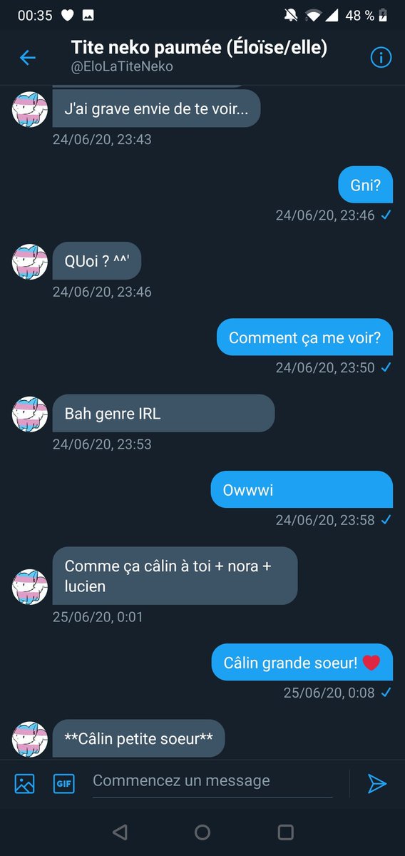 Ça va être long attention! S'il vous plait ne PRÊTEZ PAS ATTENTION À MES MESSAGES j'ai jamais vu un truc aussi cringe ew