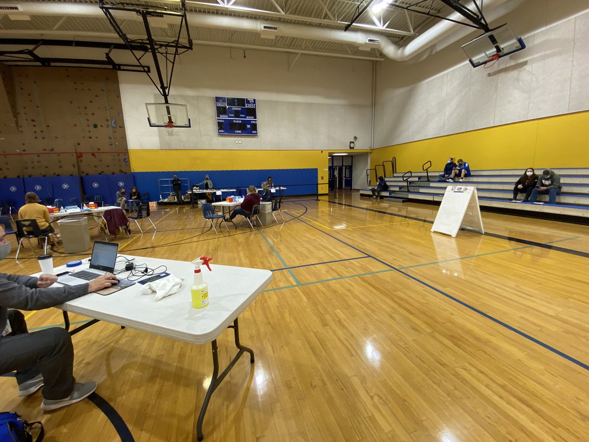 The 4th student vaccine clinic was held at Big Sky High School today. County wide, 29% of all 16-19 y/o have received at least first dose. Let’s set a goal and reach 60% by the end of the school year! <a href="/McpsMT/">MCPS</a>