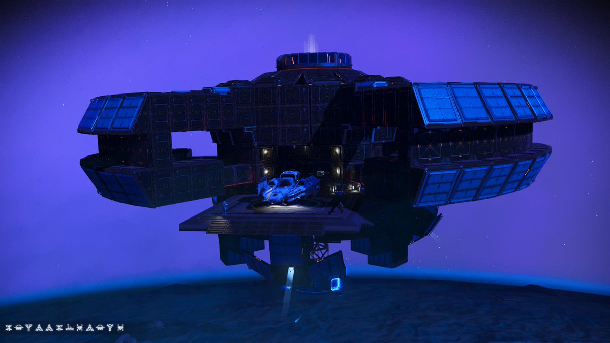 NMS_MrWick's tweet photo. A blast from the past!! With the new, true cross-platform play on NMS, went and visited your Gojira build.  Nearly 2 years old and still amazing. https://t.co/QKuEja1UXK