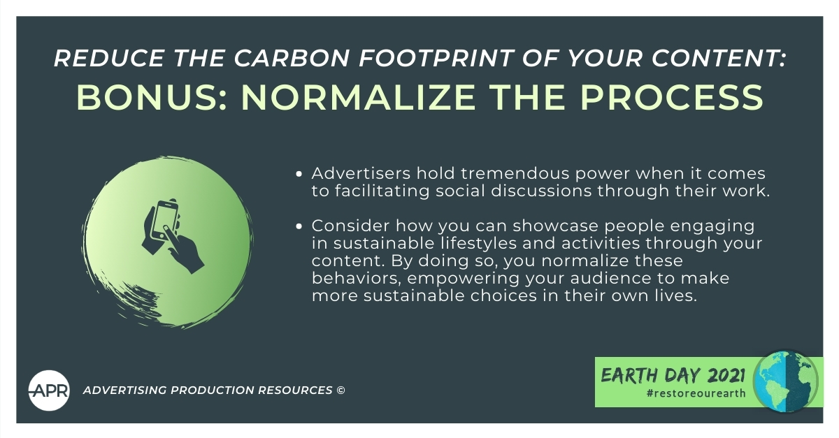 (BONUS TIP) Advertising is a powerful industry capable of influencing social discussions.

How do you normalize sustainability through the content you produce?

#earthday #restoreourearth #sustainability