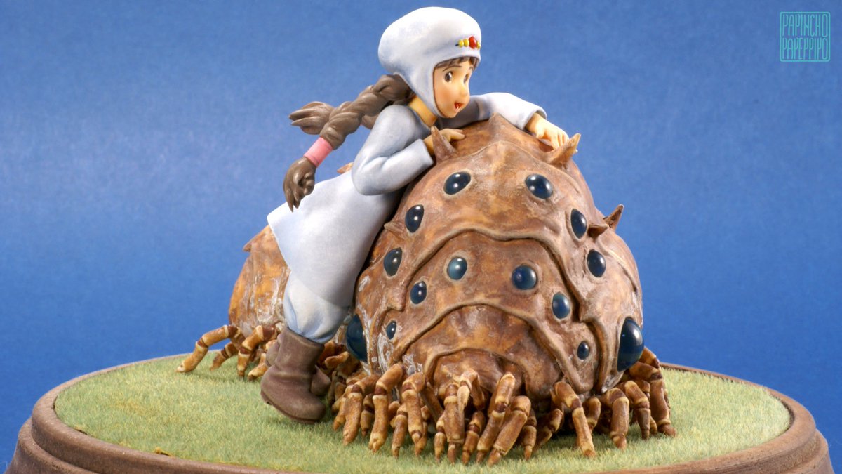 Hearns Hobbies Very Cute Nausicaa With A Baby Oum From Nausicaa Of The Valley Of The Wind Made By Bubba 王蟲とナウシカ 風の谷のナウシカ 城オジ一同 姫様ァーッ Repost Follow Hearnshobbies For More Credit