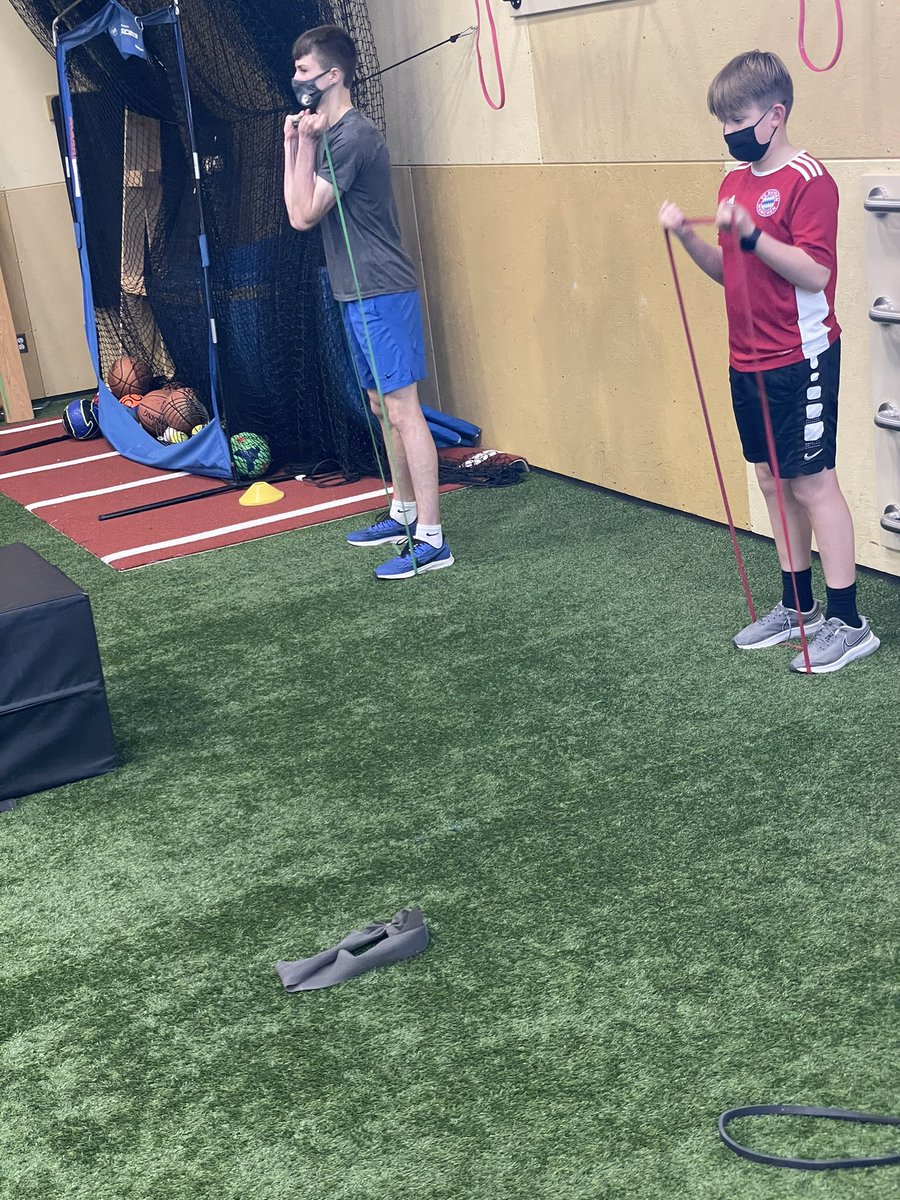 🚨Sneak Peak into the training lab 🧪 

Our athletes are enjoying the sunshine as we start to get outside some and GETTING BETTER all the time!🏋️‍♀️🏋️

Want to be an athlete? Have questions? Shoot us a DM, call our office &amp; come train with us and try it out!!

#strongerfasterbetter