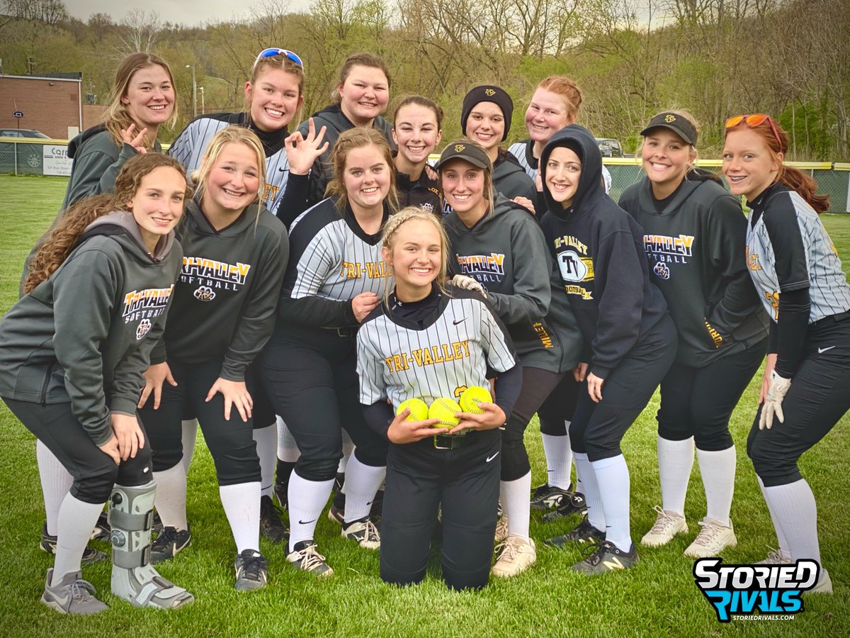 Storied Rivals® (@storiedrivals) on Twitter photo 🥎 MVL HS Softball
FINAL / 5 INN
🐶 Tri-Valley 20
🔴 Coshocton 2
Sophomore <a href="/falonwolford/">falon wolford</a> GOES CRAZY with 3 HOME RUNS, 4 hits, and 9 RBI🤯!
<a href="/RaegenSmith2023/">Raegen Smith</a> added a solo HR on her birthday.
22 team hits for TV as <a href="/brynn_sdbgirl/">brynn miller</a> was also 4-4.
#SRScores <a href="/tvsportsmedia/">TVHS ATHLETICS</a> 🥎 MVL HS Softball
FINAL / 5 INN
🐶 Tri-Valley 20
🔴 Coshocton 2
Sophomore <a href="/falonwolford/">falon wolford</a> GOES CRAZY with 3 HOME RUNS, 4 hits, and 9 RBI🤯!
<a href="/RaegenSmith2023/">Raegen Smith</a> added a solo HR on her birthday.
22 team hits for TV as <a href="/brynn_sdbgirl/">brynn miller</a> was also 4-4.
#SRScores <a href="/tvsportsmedia/">TVHS ATHLETICS</a>