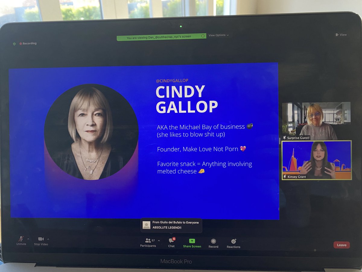 The fabulous ⁦<a href="/cindygallop/">cindygallop.eth</a>⁩ on ⁦<a href="/cutthecrap_nyc/">Cut the Crap</a>⁩