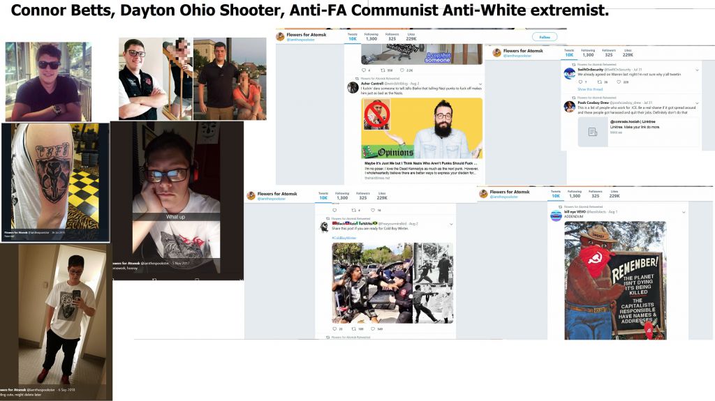 Connor Betts, the young man who went on a shooting spree in Dayton Ohio, had some interesting sociopolitical views the news or journalists never bought up