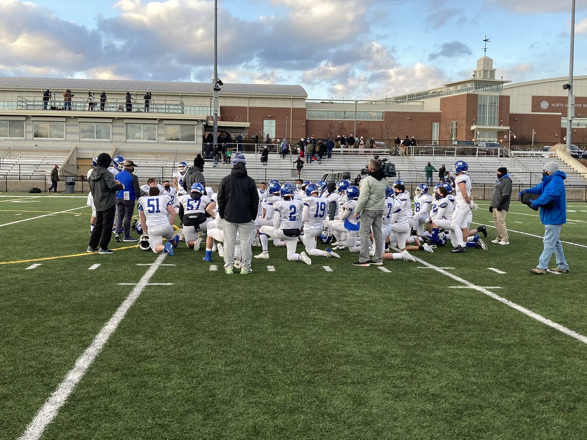 methuensports's tweet photo. Ranger Football wins it 19-13 to finish the season 5-2 with Fox 25 in attendance to boot. Shout out to our talented senior class, we will miss you. This is the 5th winning season in a row for Coach Tom Ryan and our staff- see you football fans in 4 months! https://t.co/dGDkb5sSS2