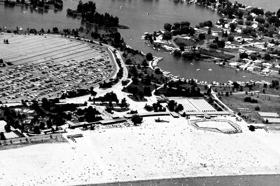 The next major opening would be Lake St. Clair Metropark in 1951, a wild success that became known as Metrobeach. It was the largest developed freshwater beach of its kind in the U.S. when it opened and was heavily modeled after Jones Beach in NY (more on Robert Moses l8r)