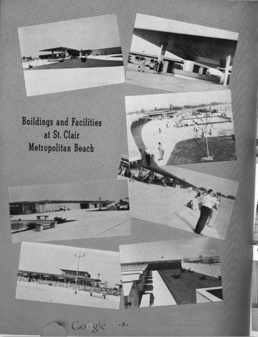 The next major opening would be Lake St. Clair Metropark in 1951, a wild success that became known as Metrobeach. It was the largest developed freshwater beach of its kind in the U.S. when it opened and was heavily modeled after Jones Beach in NY (more on Robert Moses l8r)