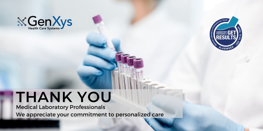 MyGenXys's tweet image. At GenXys, our work would be impossible without the hard work and dedication to patients of medical laboratory professionals.

Thank you to all of the amazing medical laboratory professionals in our network! Happy #ASCPLabWeek21!
