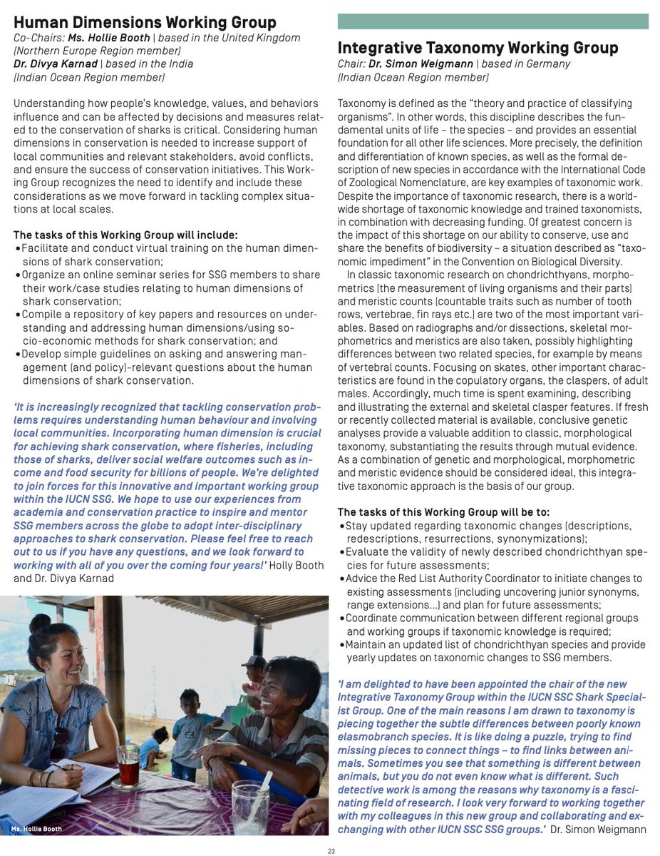 Dr Hollie Booth (@hollieboothie) on Twitter photo Excited to feature in the shiny new <a href="/IUCNShark/">IUCN SSC Shark Specialist Group</a> #SharkNews newsletter! 🦈🤓 with a belated #EarthDay message:
"Incorporating human dimensions is crucial for #shark conservation, where fisheries, including those of sharks, deliver social welfare outcomes for billions of people"🌍 Excited to feature in the shiny new <a href="/IUCNShark/">IUCN SSC Shark Specialist Group</a> #SharkNews newsletter! 🦈🤓 with a belated #EarthDay message:
"Incorporating human dimensions is crucial for #shark conservation, where fisheries, including those of sharks, deliver social welfare outcomes for billions of people"🌍