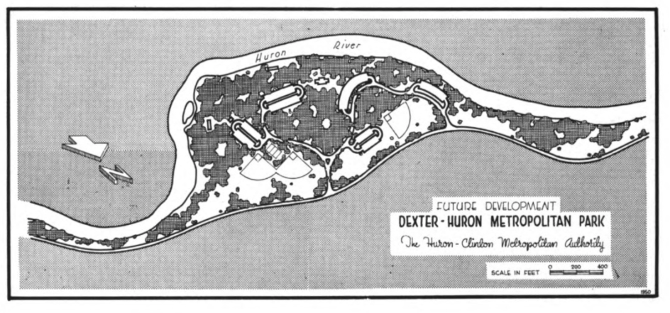 In 1952, Dexter-Huron Metropark out in Ann Arbor was brought into the system, formerly owned by Ford