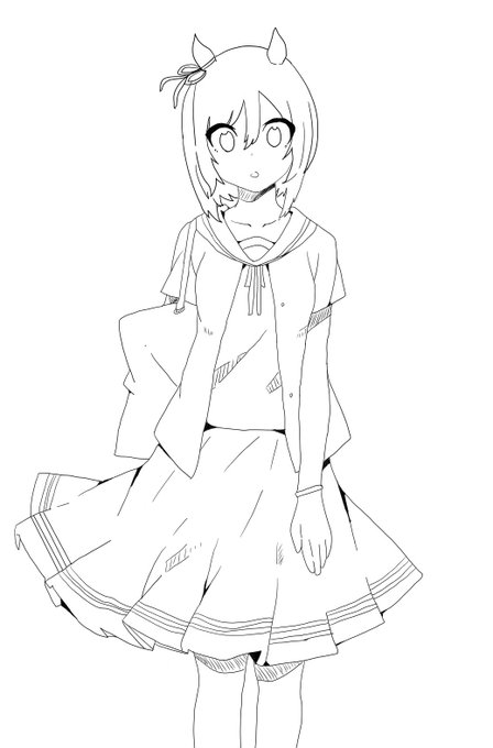 色塗り用のtwitterイラスト検索結果
