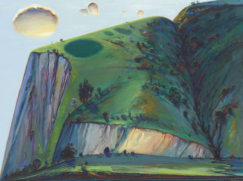 Wayne Thiebaud Napa Valley Ridge (1986-1997)oil on canvas 36 x 48 in
