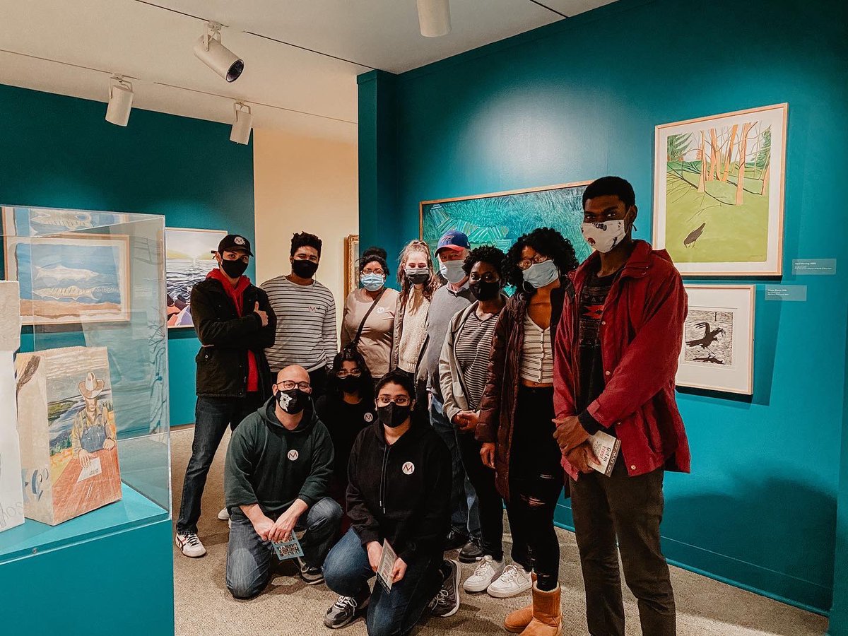 A group of RIT students recharged by visiting the <a href="/MAG_Rochester/">Memorial Art Gallery</a> and getting a special tour of G. Peter Jemison’s exhibit “To Help People See.”