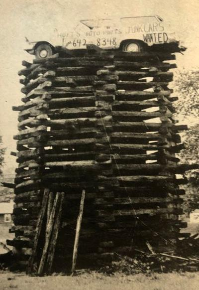 WillRuger's tweet photo. This is the same town that for decades had an epic bonfire with a car on top. As a kid, it was epic. We'd hang around until the car fell through. Everyone came. It was epic. Then the scolds came... #NHrocks https://t.co/Z0YGISeyqd
