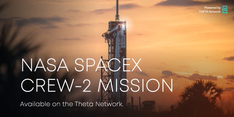 Theta_Network's tweet photo. Watch the launch of the @NASA @SpaceX Crew-2 Mission live on @THETAtv 

Live launch coverage starts tonight at 10:30pm PDT / 1:30am EDT

https://t.co/TgxDVwPJJi https://t.co/d8zhfjuULF