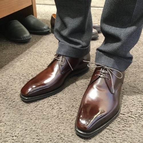 三陽山長 日本の 技 粋 匠 を結集した国産紳士靴 東京ミッドタウン日比谷店 お客様誂え靴 重之介 モデル Vフロントダービー 木型r309 素材 イタリアンレザーコーヒー ソール オリジナルレザー 三陽山長日比谷店春のオーダー