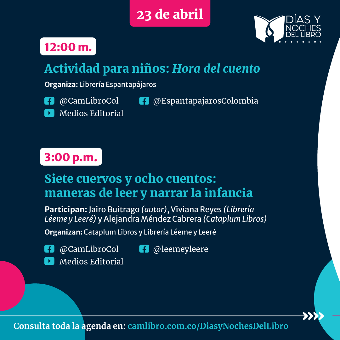 CamLibro's tweet photo. Días y Noches del Libro: un fin de semana para los libros y la lectura desde casa📚
Para conmemorar el #DíaInternacionalDelLibro, nos hemos unido con los actores de la cadena del libro para llevar a los lectores actividades para que toda la familia. 

▶ https://t.co/ntkaXrn9QX📖 https://t.co/XPE3uOp3rB