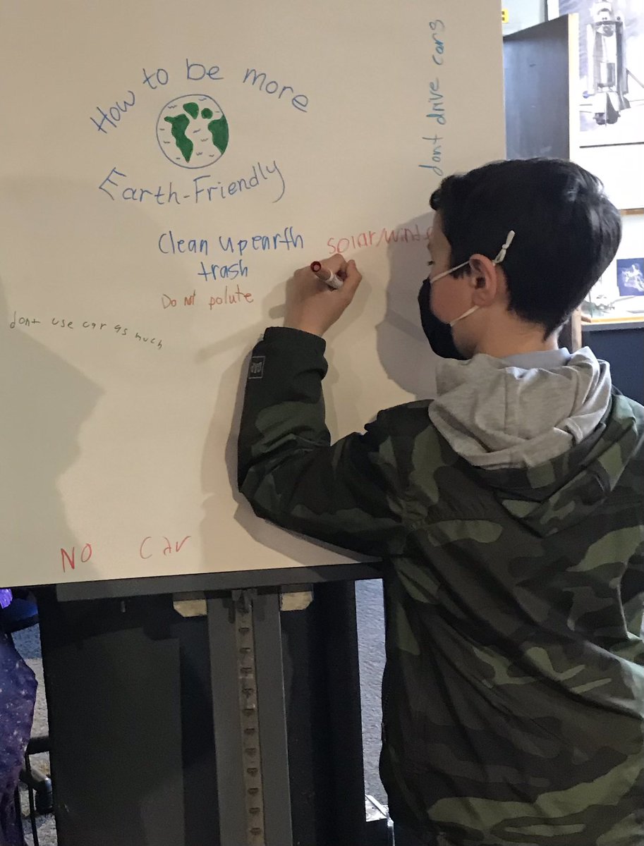 Today’s #science club topic centered around #Earth Day. How can you be more Earth-friendly? Let us know in the comments below!

If you or someone you know is interested in science, join us at any time by registering here: clclockport.org/after-school.h…

#earthday #stem