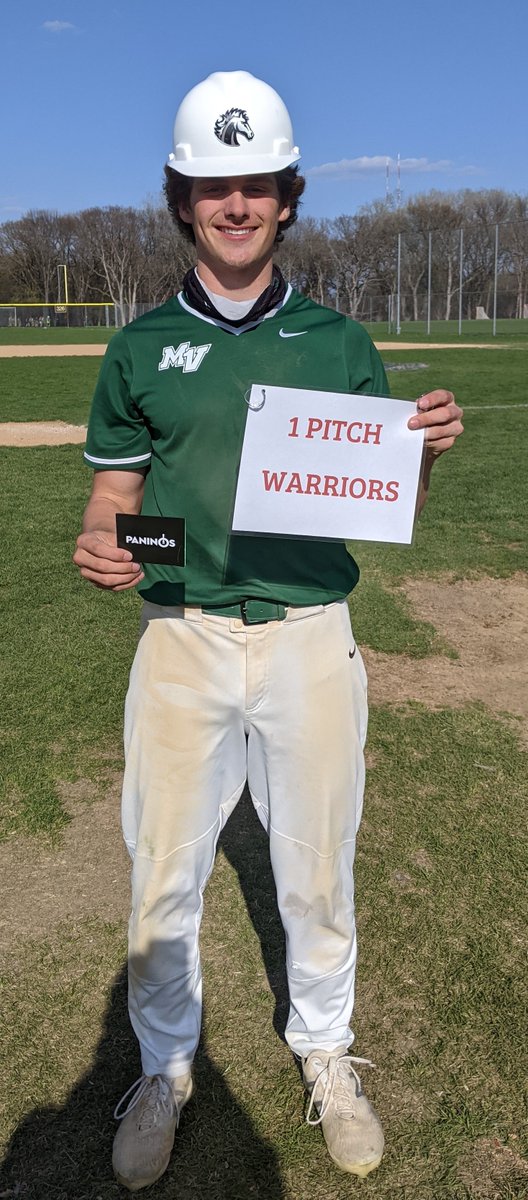 Congrats to Logan Grimm! - The Paninos Player of the Game in the Varsity's 2-0 victory over Forest Lake. <a href="/Paninos857/">Paninos</a> #onepitchwarriors
